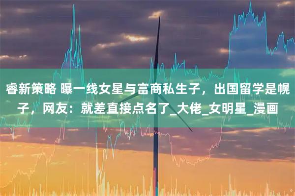 睿新策略 曝一线女星与富商私生子，出国留学是幌子，网友：就差直接点名了_大佬_女明星_漫画